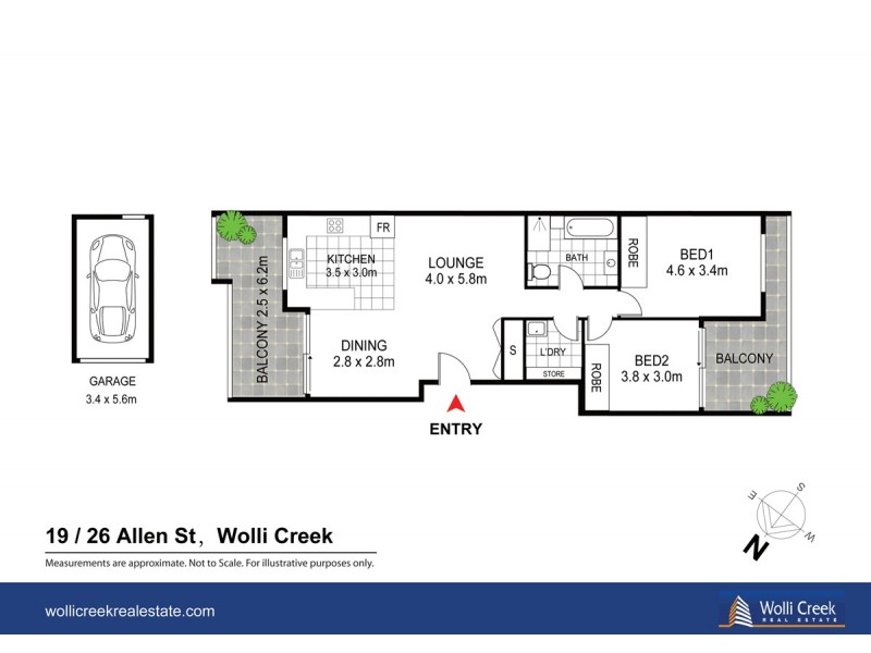 26 Allen St, Wolli Creek NSW 2205 Floorplan