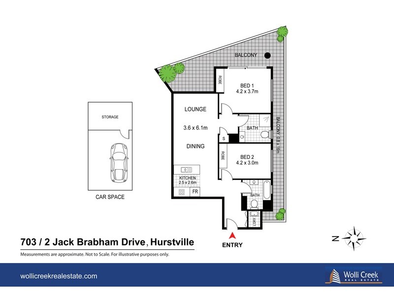 2 Brabham Dr, Hurstville NSW 2220 Floorplan