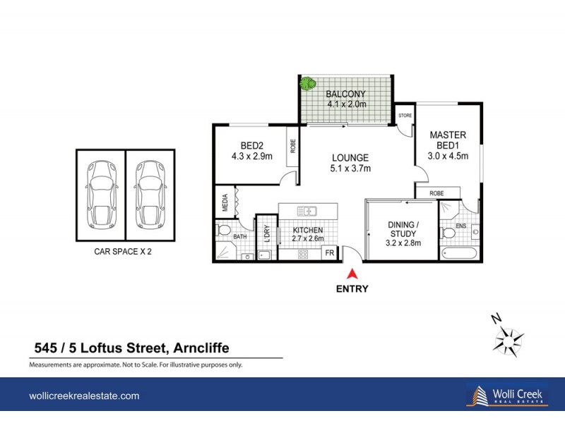 545/5 Loftus St, Turrella NSW 2205 Floorplan