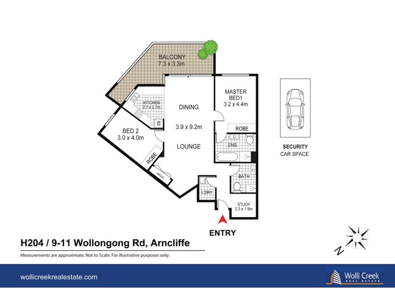 H204/9-11 Wollongong Rd, Arncliffe NSW 2205 Floorplan