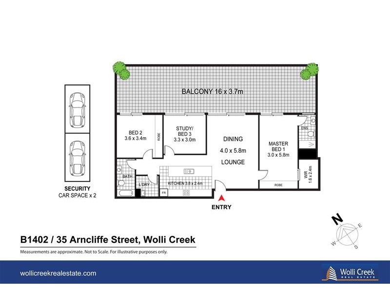 1402/35B Arncliffe St, Wolli Creek NSW 2205