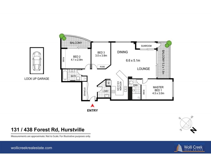 131/438 Forest Rd, Hurstville NSW 2220 Floorplan