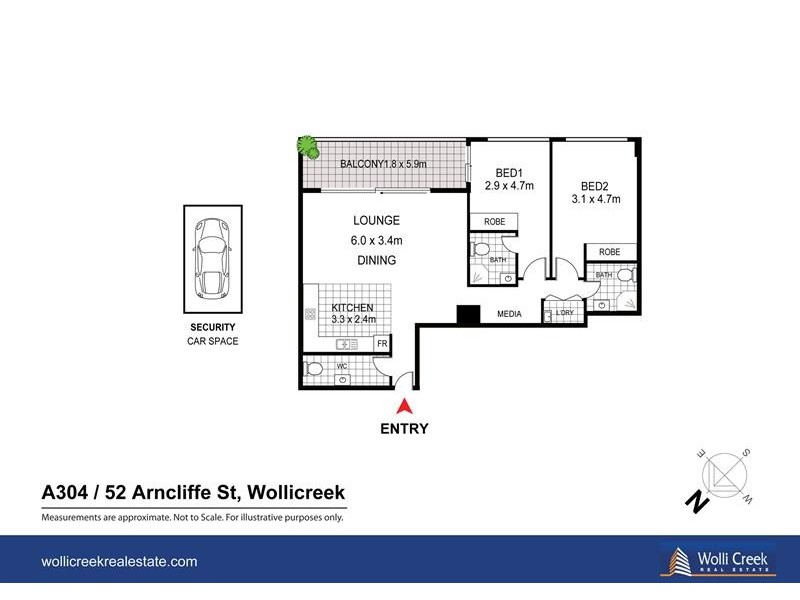 A304/52 Arncliffe St, Wolli Creek NSW 2205