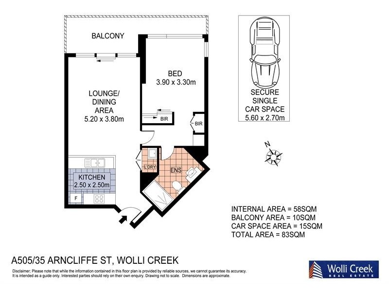 A505/35 Arncliffe St, Wolli Creek NSW 2205