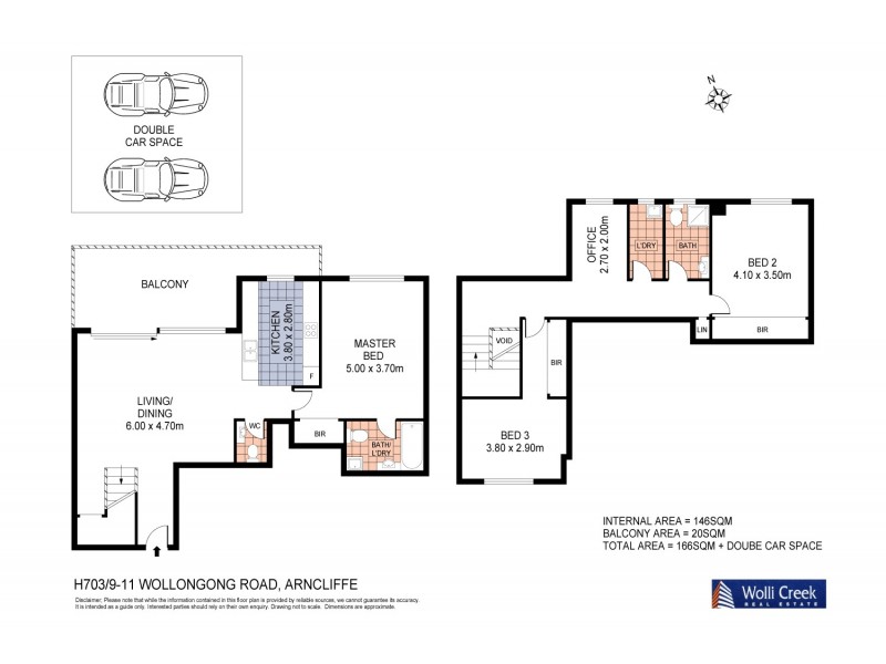 H703/9-11 Wollongong Rd, Arncliffe NSW 2205 Floorplan