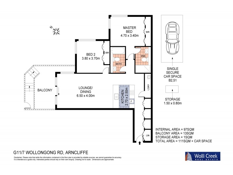 G11/7 Wollongong Rd, Arncliffe NSW 2205 Floorplan