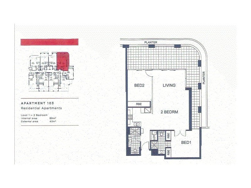 A103/20 Levey  St, Wolli Creek NSW 2205 Floorplan