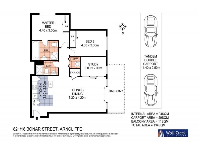 821/18 Bonar St, Arncliffe NSW 2205 Floorplan