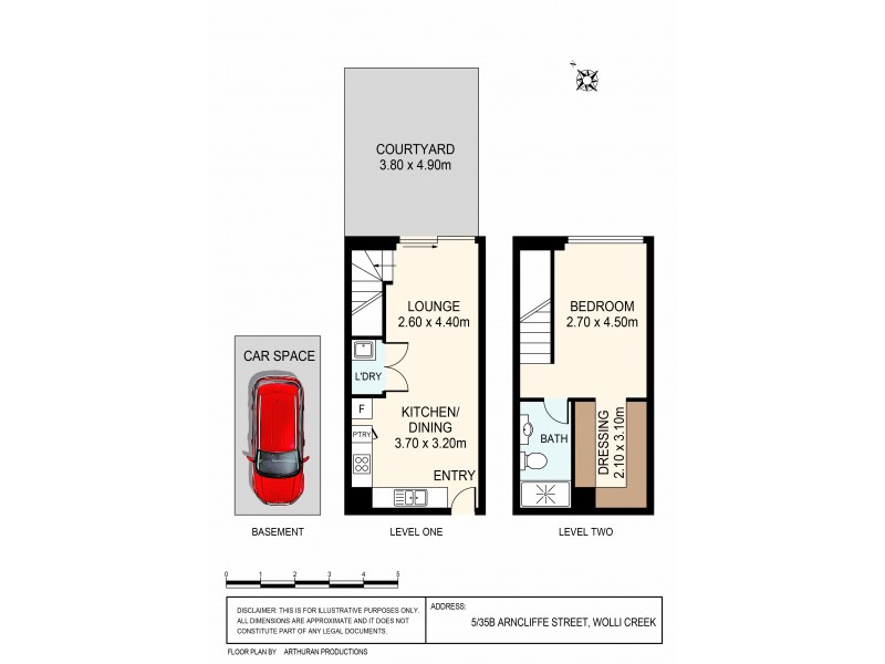 B105/35 Arncliffe St, Wolli Creek NSW 2205 Floorplan
