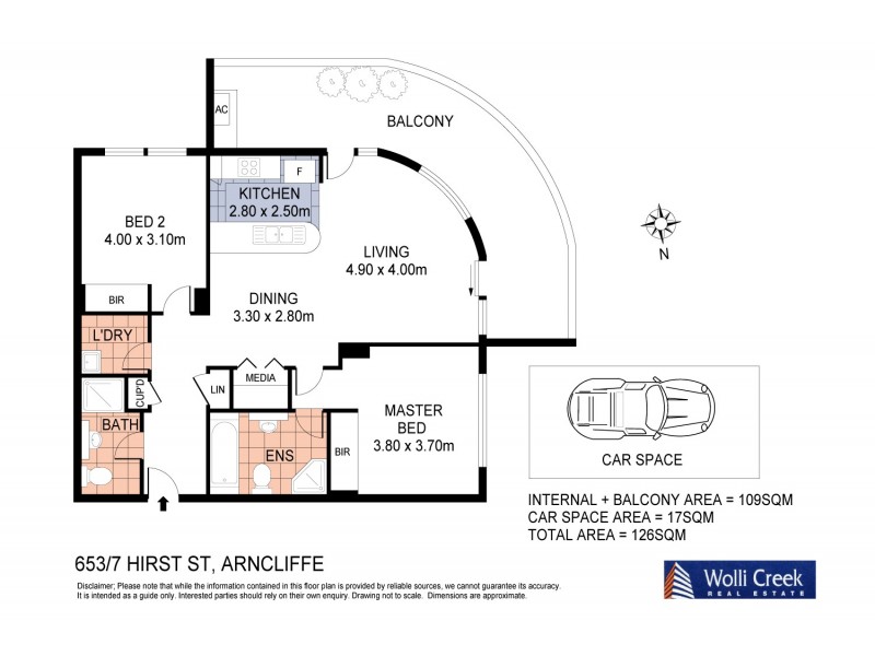 653/7 Hirst Street, Arncliffe NSW 2205 Floorplan