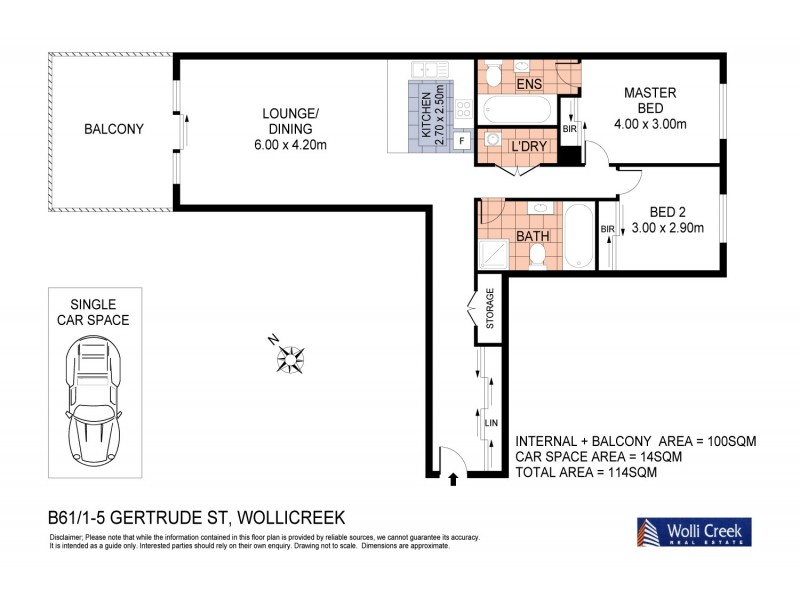 B61/1-5 Gertrude Street, Wolli Creek NSW 2205 Floorplan