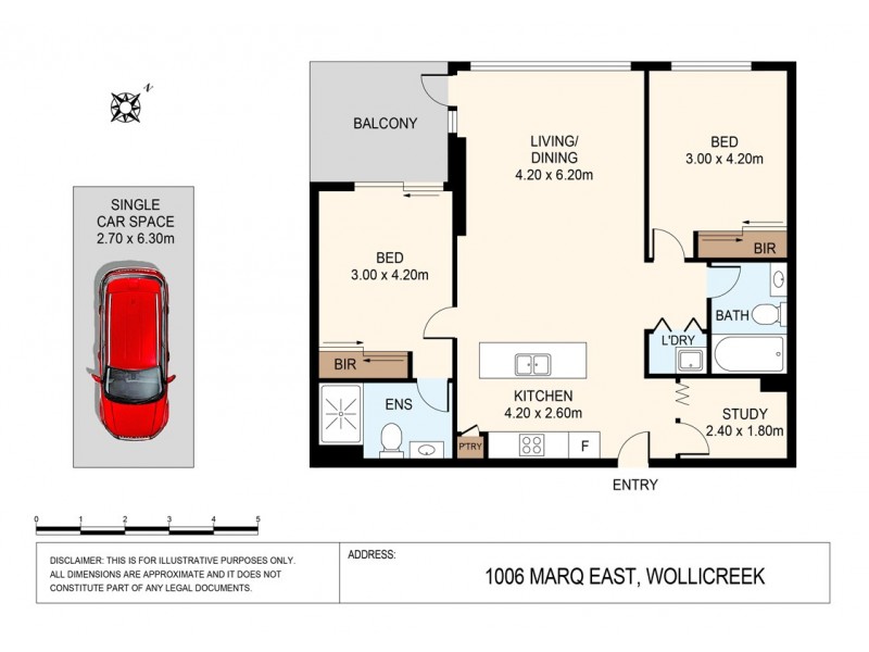 1006/15 Brodie Spark Drive, Wolli Creek NSW 2205 Floorplan