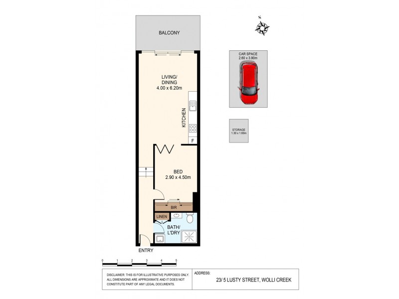 23/5 Lusty Street, Wolli Creek NSW 2205 Floorplan
