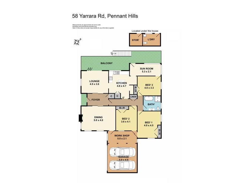58 Yarrara Rd, Pennant Hills NSW 2120 Floorplan