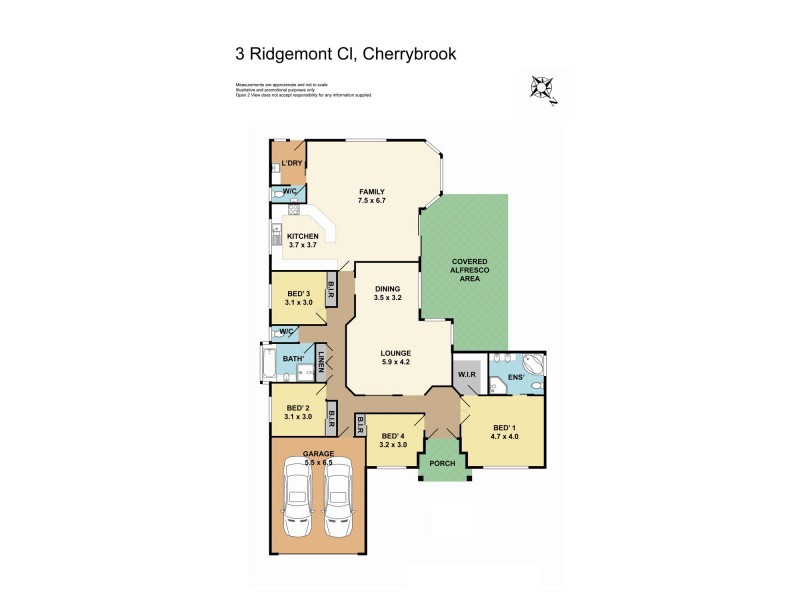 3 Ridgemont Cl, Cherrybrook NSW 2126 Floorplan