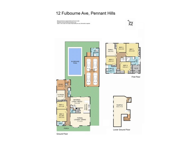 12 Fulbourne Ave, Pennant Hills NSW 2120 Floorplan