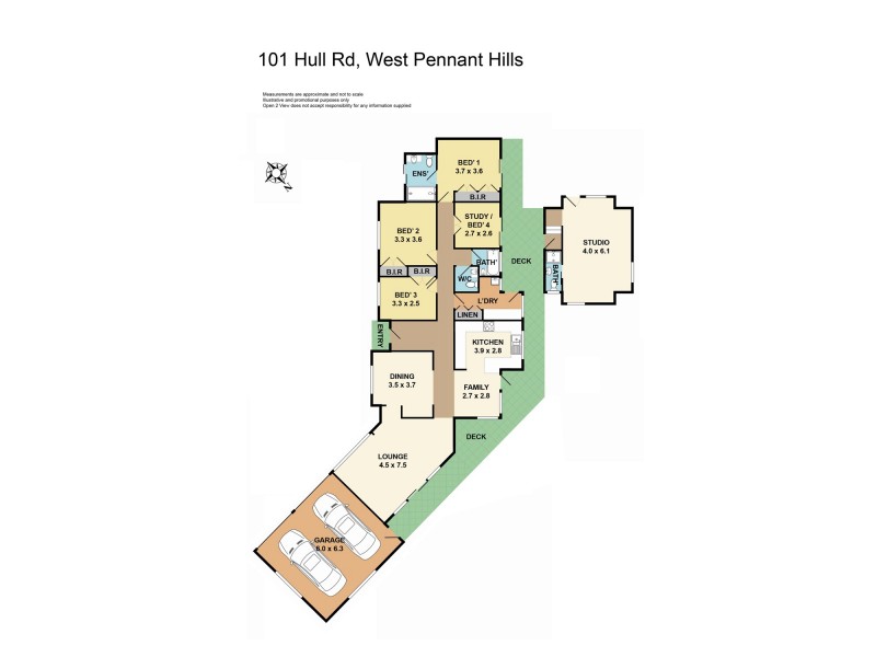101 Hull Rd, West Pennant Hills NSW 2125 Floorplan