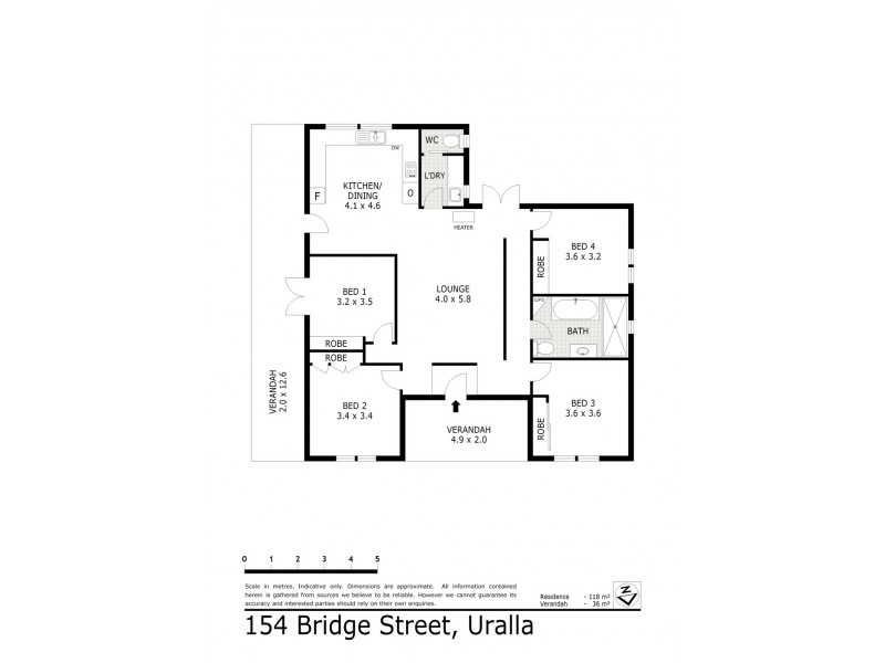 154 Bridge Street, Uralla NSW 2358 Floorplan
