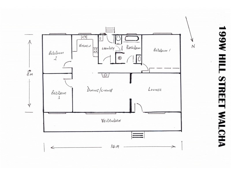 199W Hill Street, Walcha NSW 2354 Floorplan