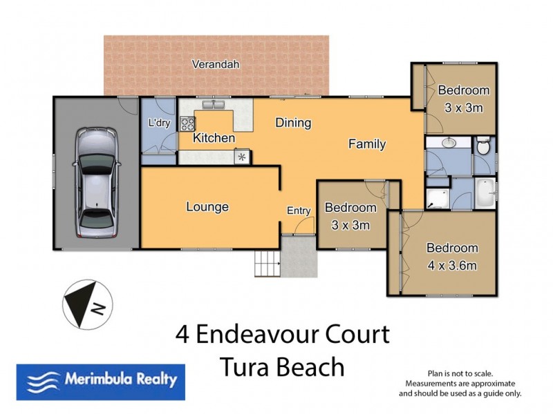 4 Endeavour  Ct, Tura Beach NSW 2548 Floorplan