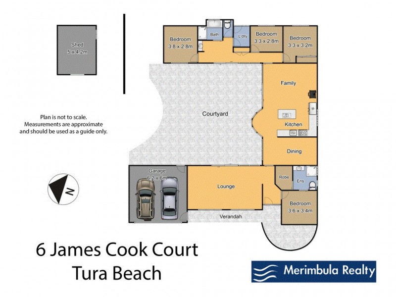 6 James Cook Ct, Tura Beach NSW 2548 Floorplan