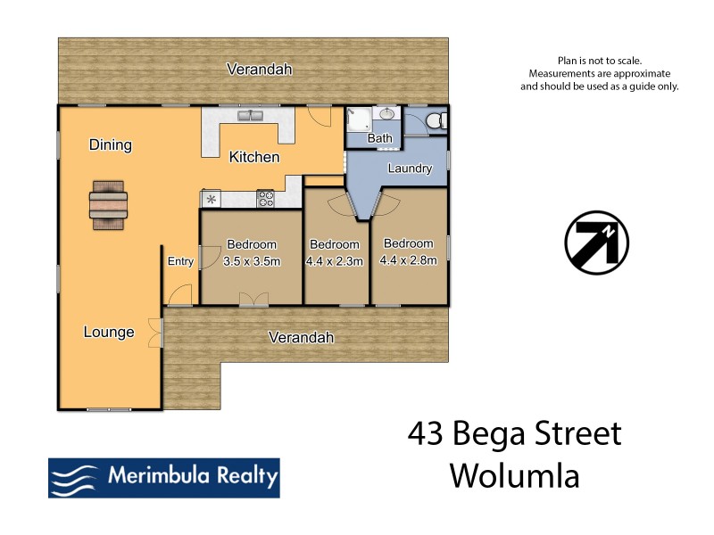 43 Bega Street, Wolumla NSW 2550 Floorplan