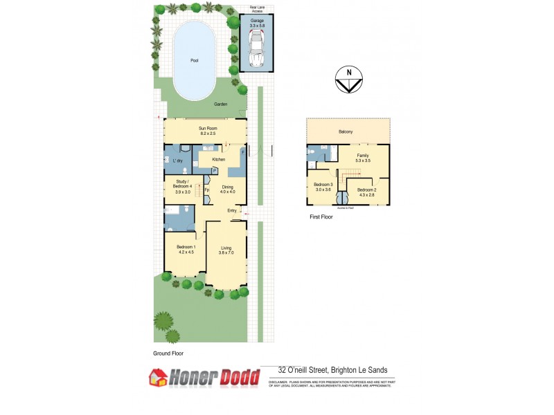 32 O’Neill St, Brighton-le-sands NSW 2216 Floorplan