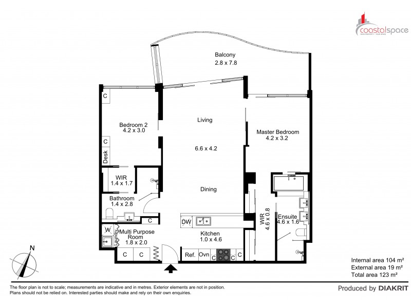 303/120 Marine Parade, Coolangatta QLD 4225 Floorplan