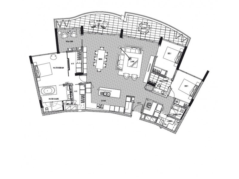 1505/110 Marine Parade, Coolangatta QLD 4225 Floorplan