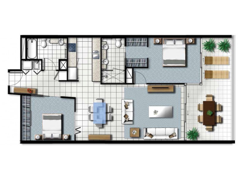 1910/25-31 East Quay Drive, Biggera Waters QLD 4216 Floorplan