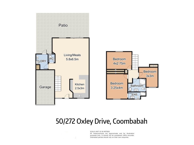 50/272 Oxley Drive, Coombabah QLD 4216 Floorplan