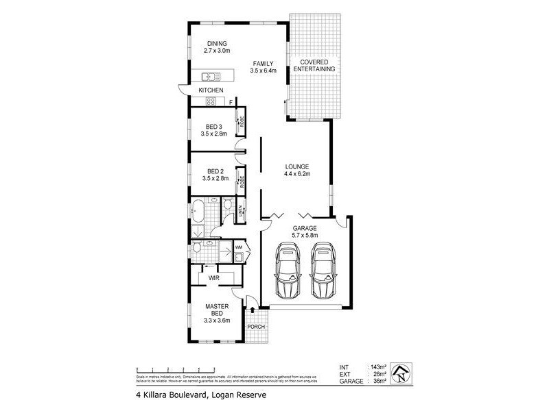 4 Killara Boulevard, Logan Reserve QLD 4133 Floorplan