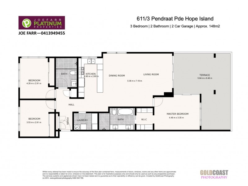 611/3 Pendraat Parade, Hope Island QLD 4212 Floorplan