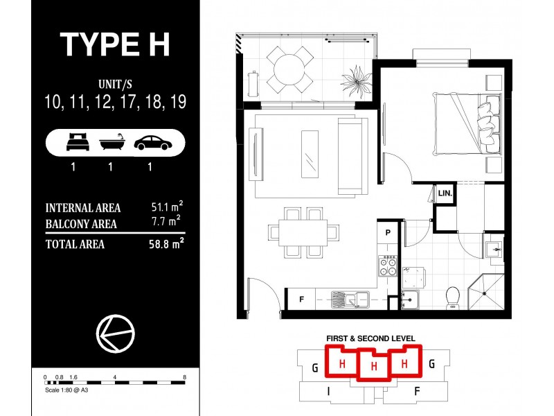 12/23 Minnie Street, Southport QLD 4215 Floorplan