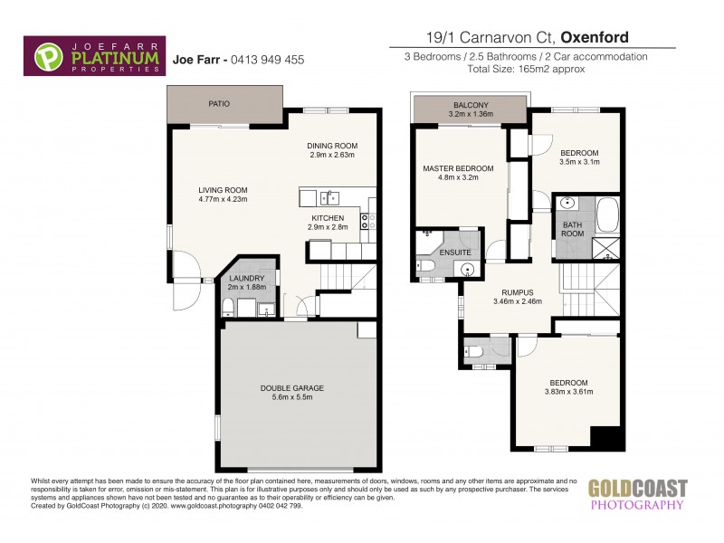 19/1-3 Carnarvon Ct, Oxenford QLD 4210 Floorplan