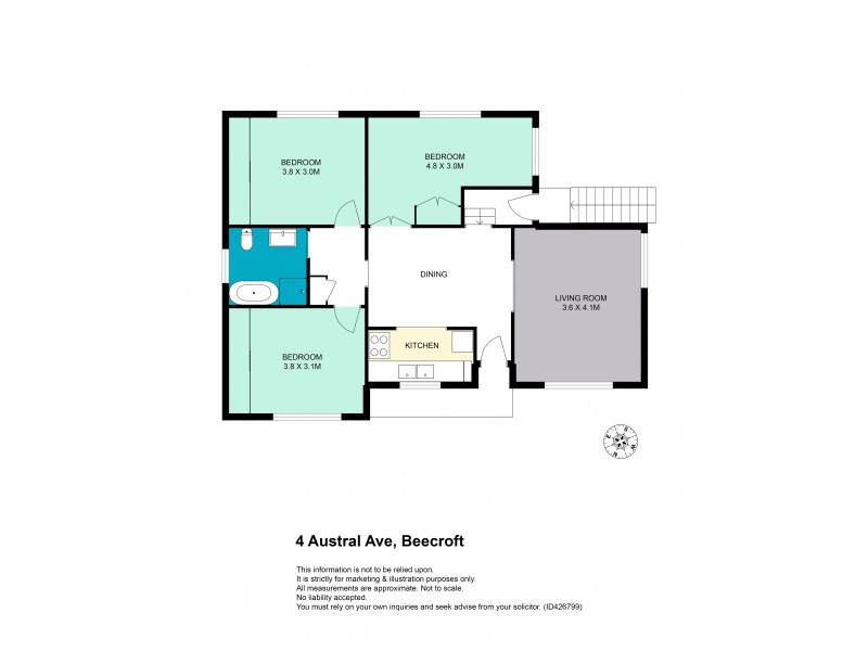 4 Austral Avenue, Beecroft NSW 2119 Floorplan