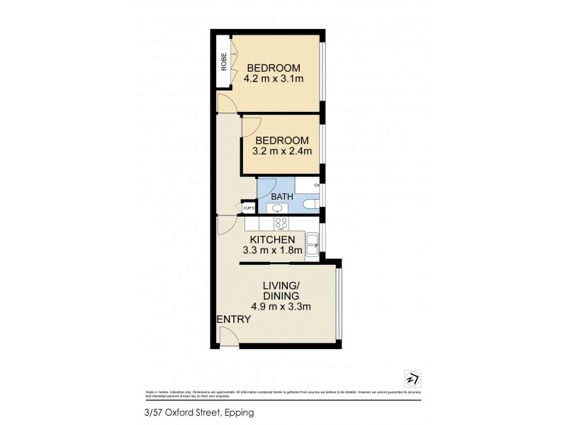 3/57 Oxford Street, Epping NSW 2121 Floorplan