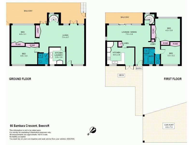 66 Bambara Crescent, Beecroft NSW 2119 Floorplan