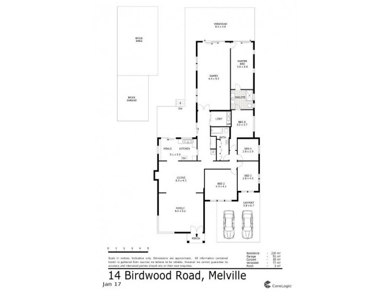 14 Birdwood Road, Melville WA 6156 Floorplan