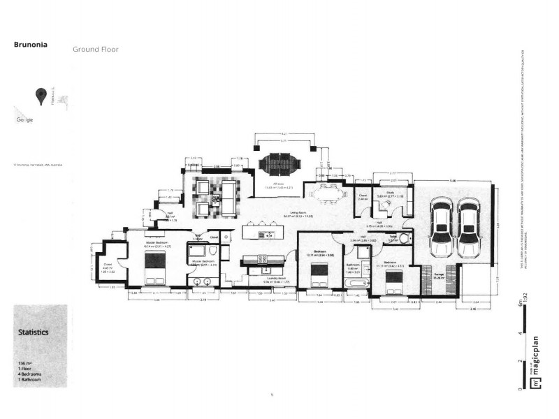 17 Brunonia Terrace, Harrisdale WA 6112 Floorplan