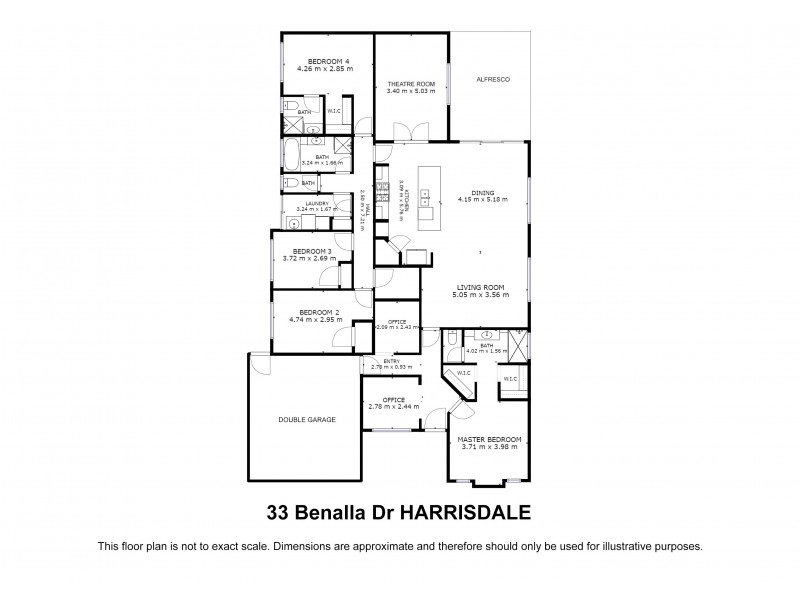 33 Benalla Drive, Harrisdale WA 6112 Floorplan