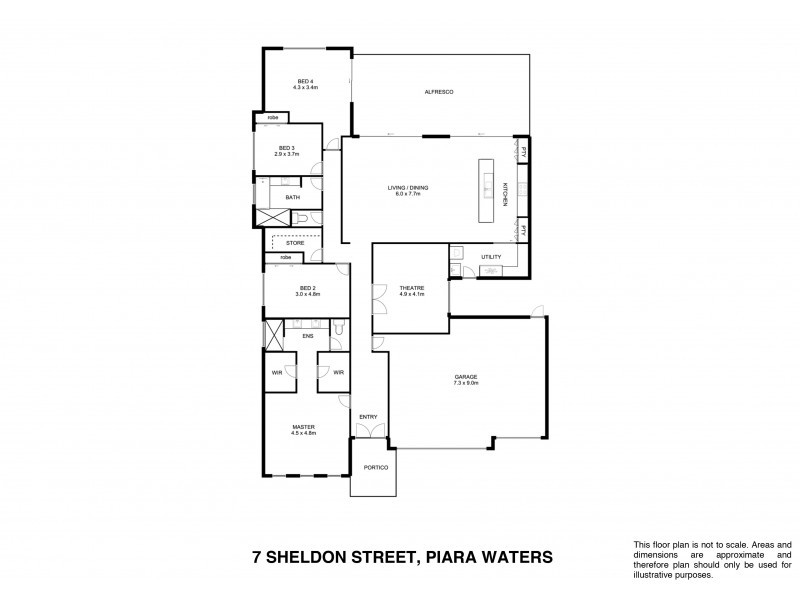 7 Sheldon Street, Piara Waters WA 6112 Floorplan