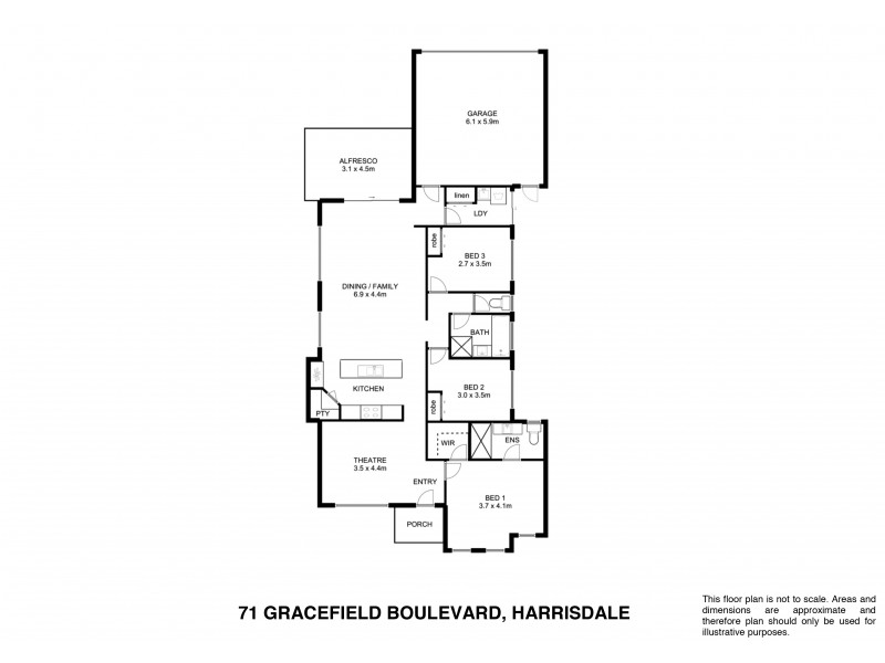 71 Gracefield Boulevard, Harrisdale WA 6112 Floorplan