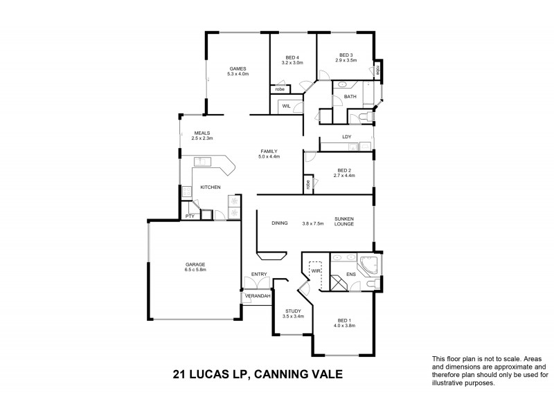 21 Lucas Loop, Canning Vale WA 6155 Floorplan