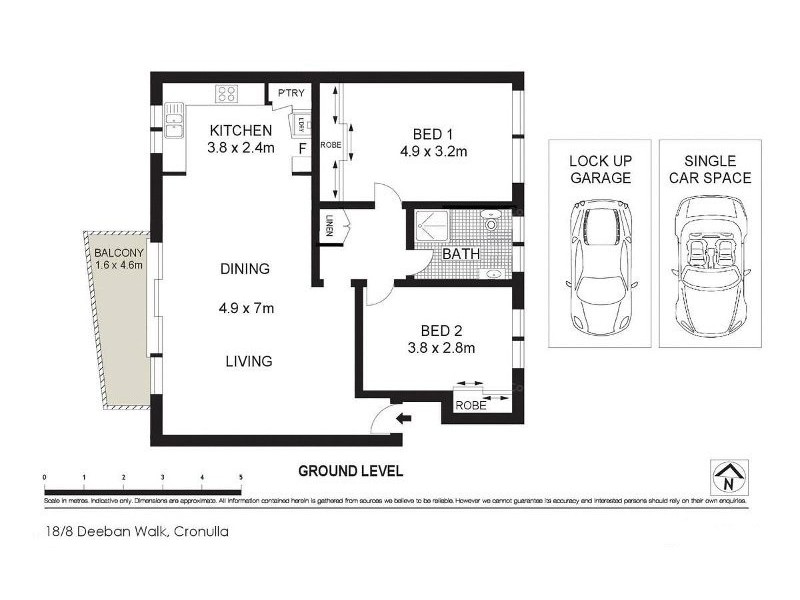 18/8 Deeban Walk, Cronulla NSW 2230 Floorplan