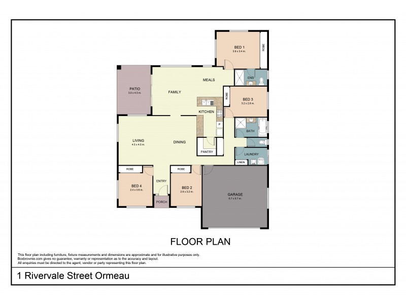1 Rivervale Street, Ormeau QLD 4208 Floorplan