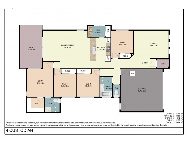 4 Custodian Crescent, Ormeau QLD 4208 Floorplan