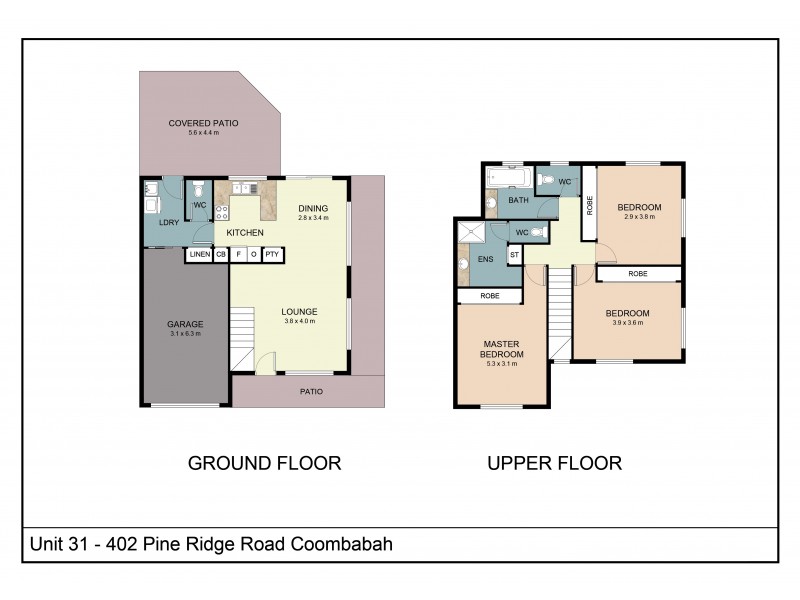 31/402 Pine Ridge Road, Coombabah QLD 4216 Floorplan