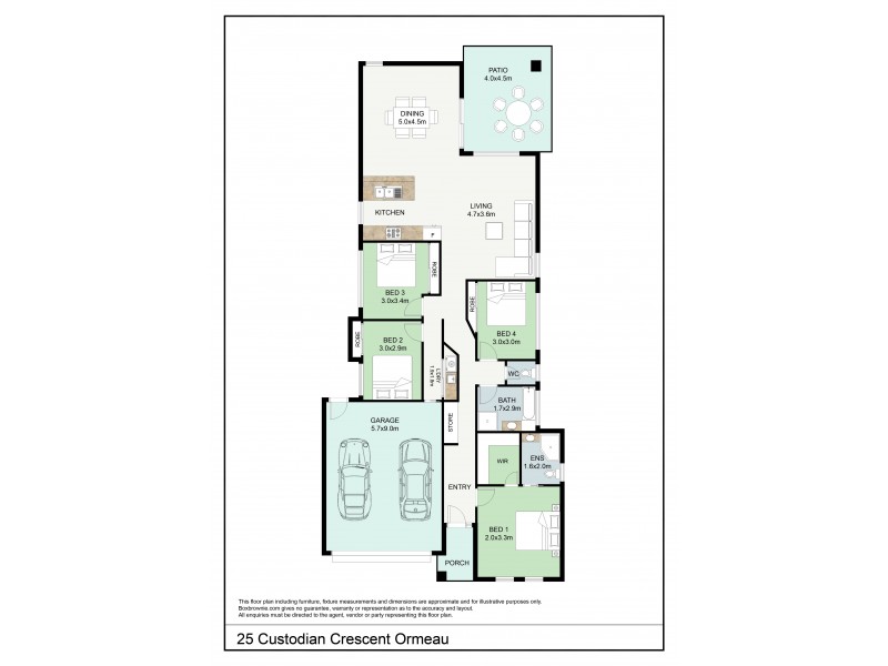 25 Custodian Crescent, Ormeau QLD 4208 Floorplan