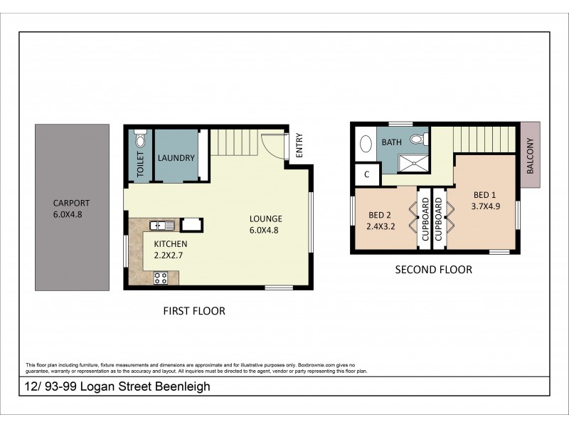 Unit 12/93 Logan Street, Beenleigh QLD 4207 Floorplan